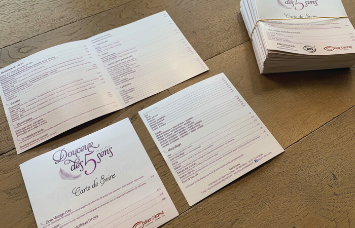 Réédition de dépliants tarifaires