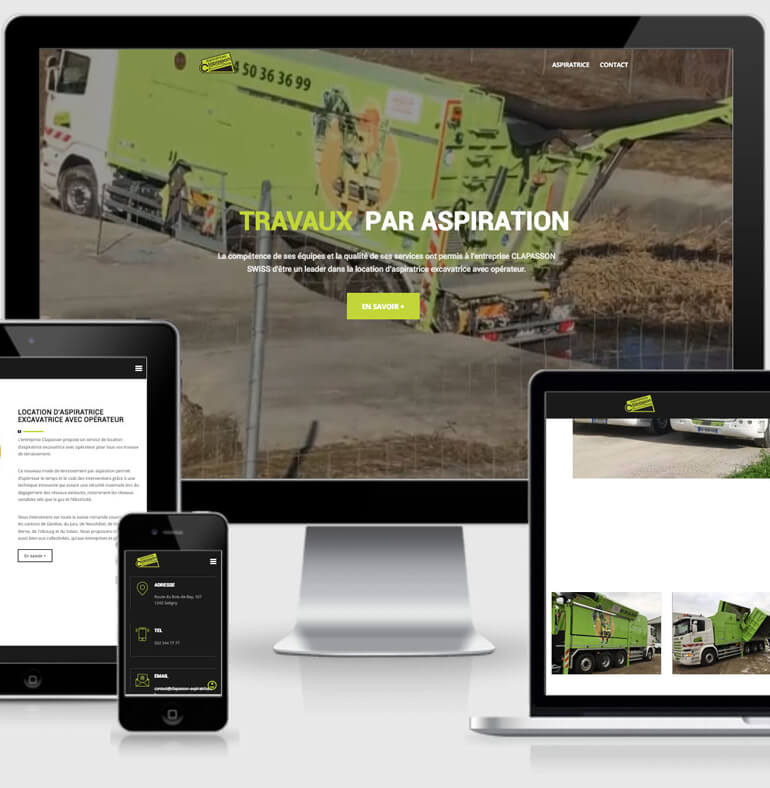 Clapsson Swiss | Location aspiratrice