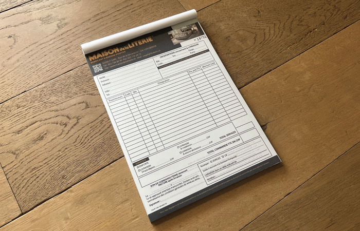 Gardez une trace de vos commandes !