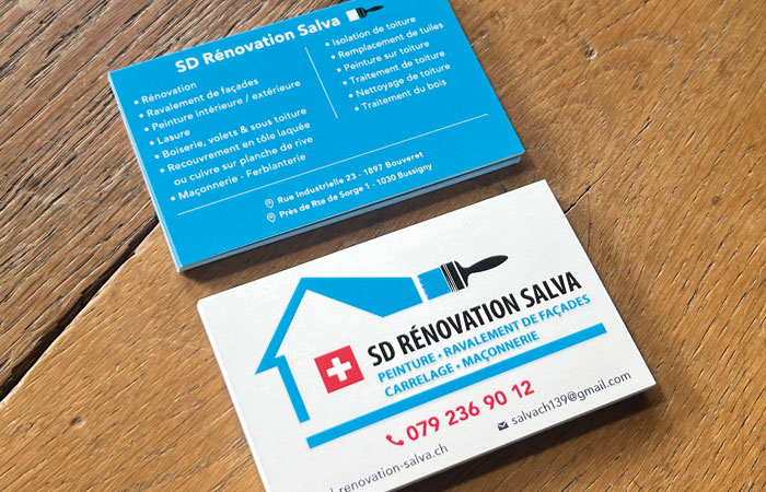 Offrez du relief à vos cartes de visite !