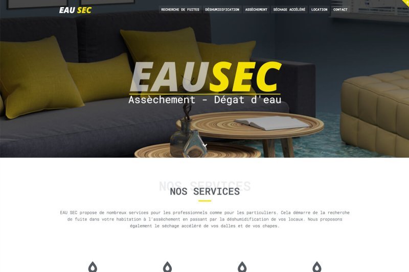 Site Web page d'accueil