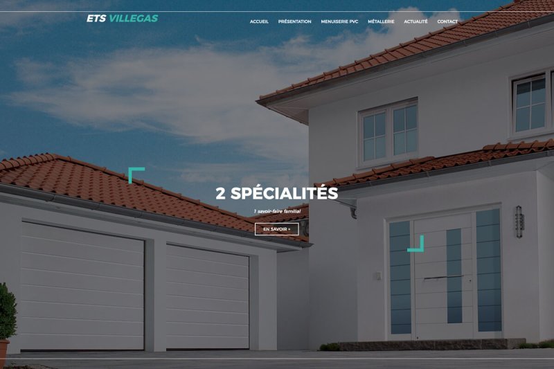 Site Web page d'accueil