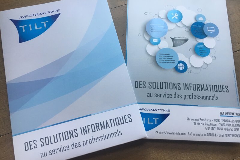 Plaquette TILT Informatique par OAK Webdesign