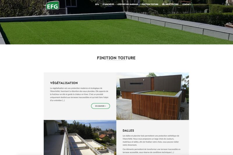 Site Web page intérieure