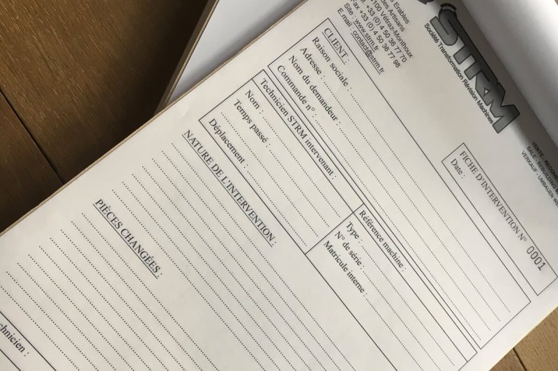 Carnet auto-copiants