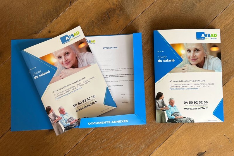 Pochette à rabats + Brochure + Attestation