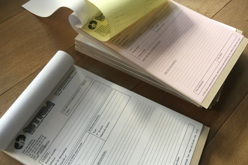 Carnet auto-copiants