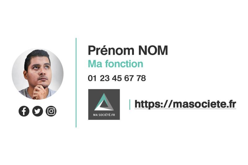 Signature Pro avec image personnelle