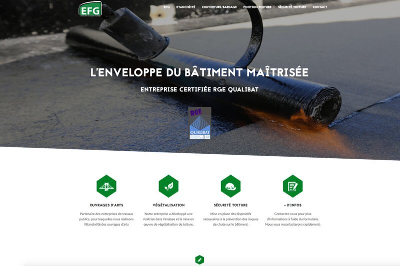 Site Web page d'accueil