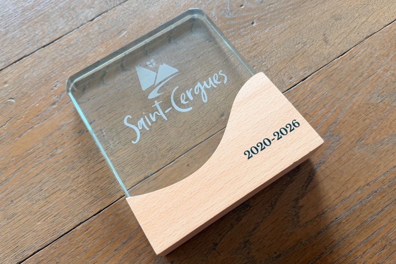 Trophée avec gravure laser