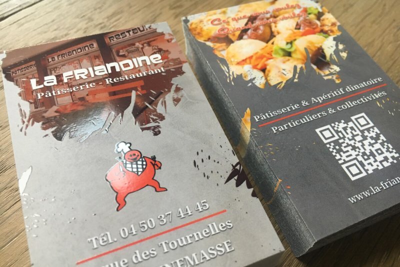 Carte de visite La Friandine par OAK-Webdesign