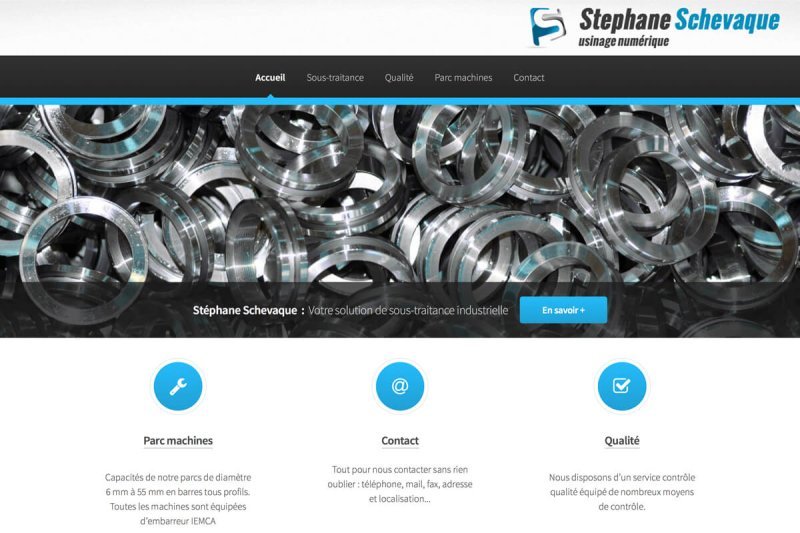 Site Web page d'accueil