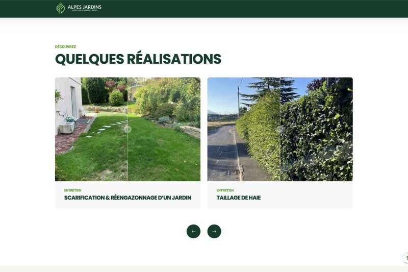 Site Web - réalisations