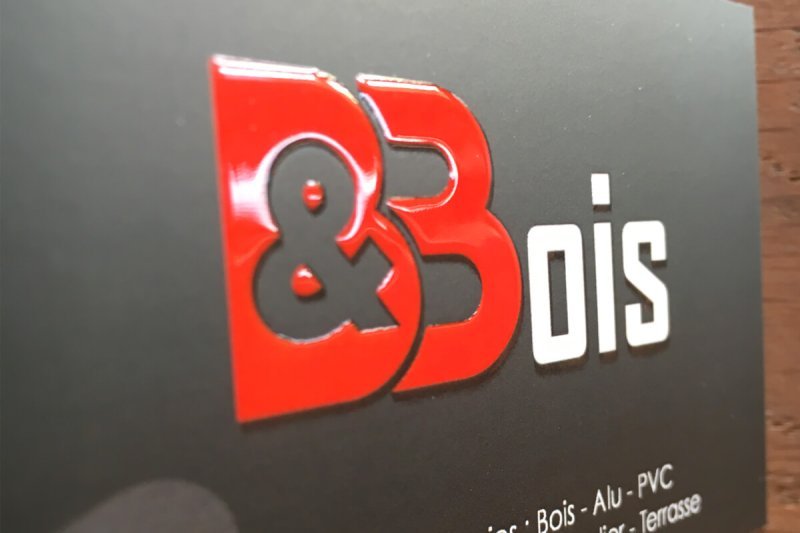 Carte de visite - vernis sélectif 3D