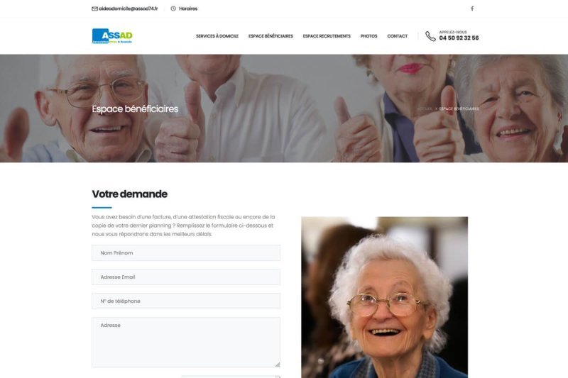 Site Web - formulaire
