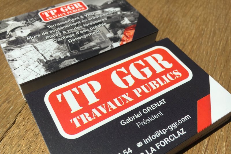 Cartes de visite TP GGR par OAK Webdesign