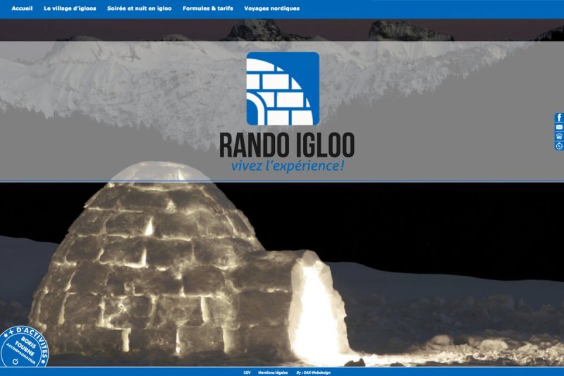 Site Web page d'accueil